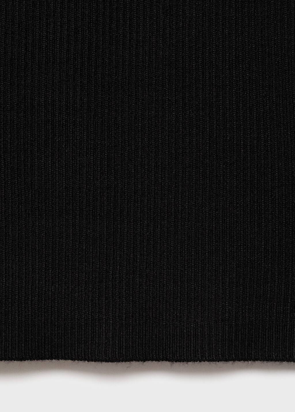 Knit asymmetric top