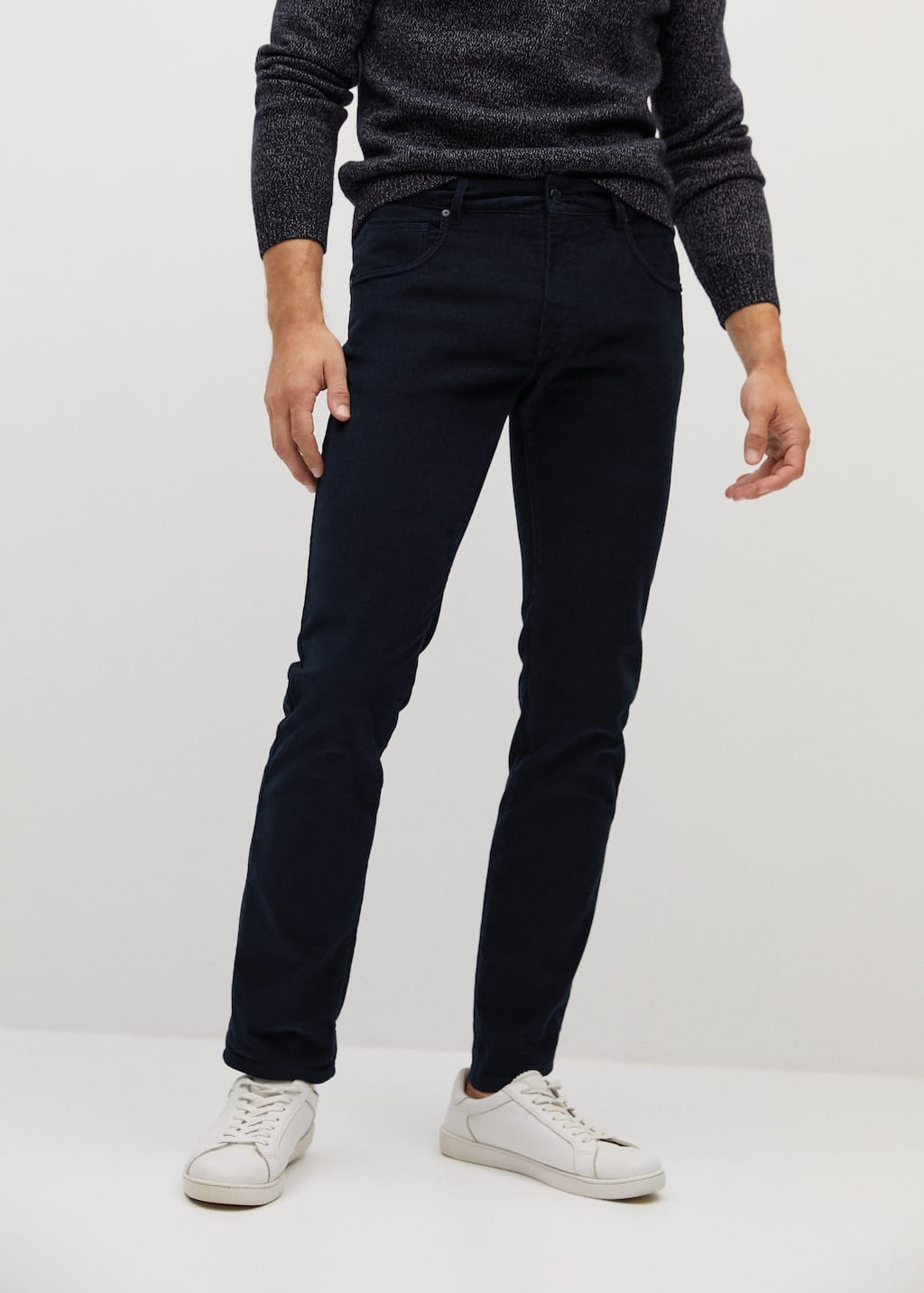 Pantalón tejanero slim fit pana - Hombre | Mango Man España