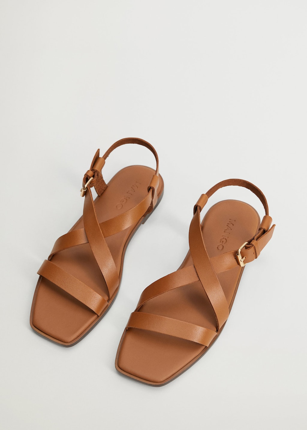 Mujer MANGO Sandalia Algodon Denim Azul Medio | Sandalias Planas »  Ponderosacondos