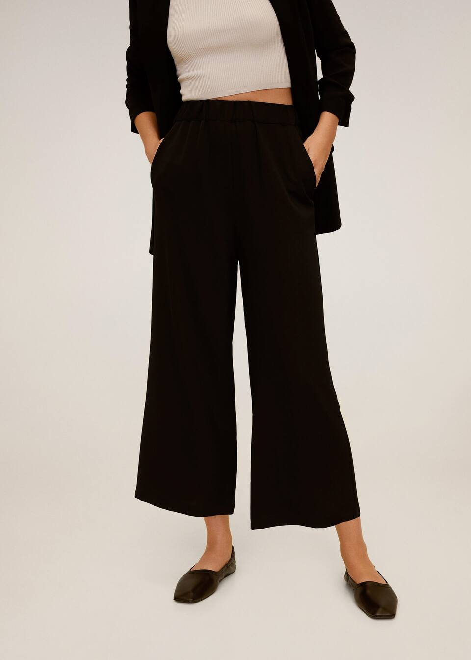 Culottes Trousers Woman Mango Czech Republic