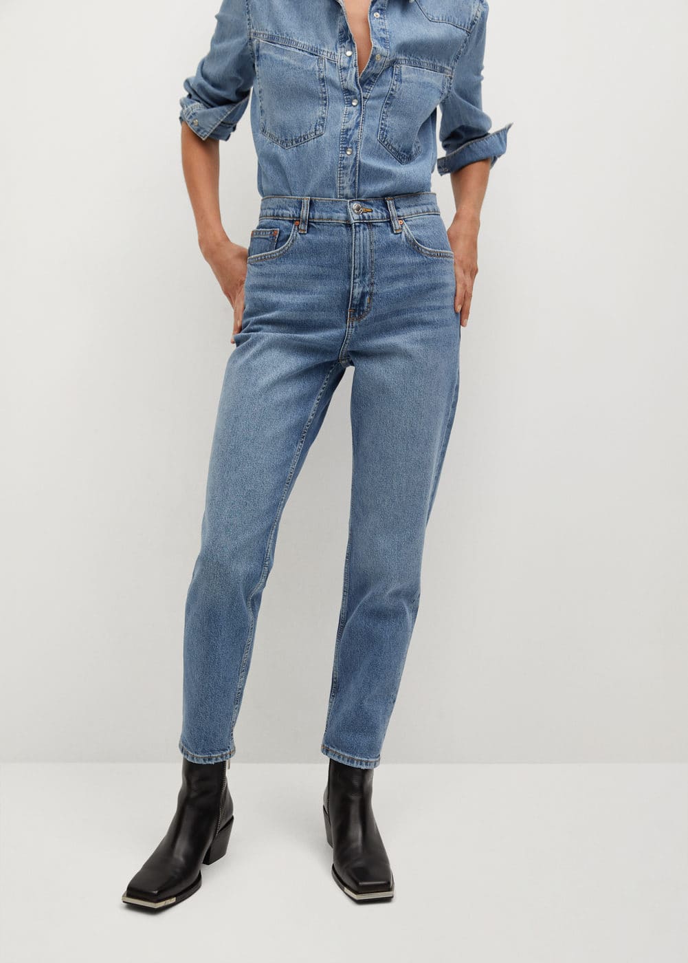 m-newmom:jeans mom-fit
