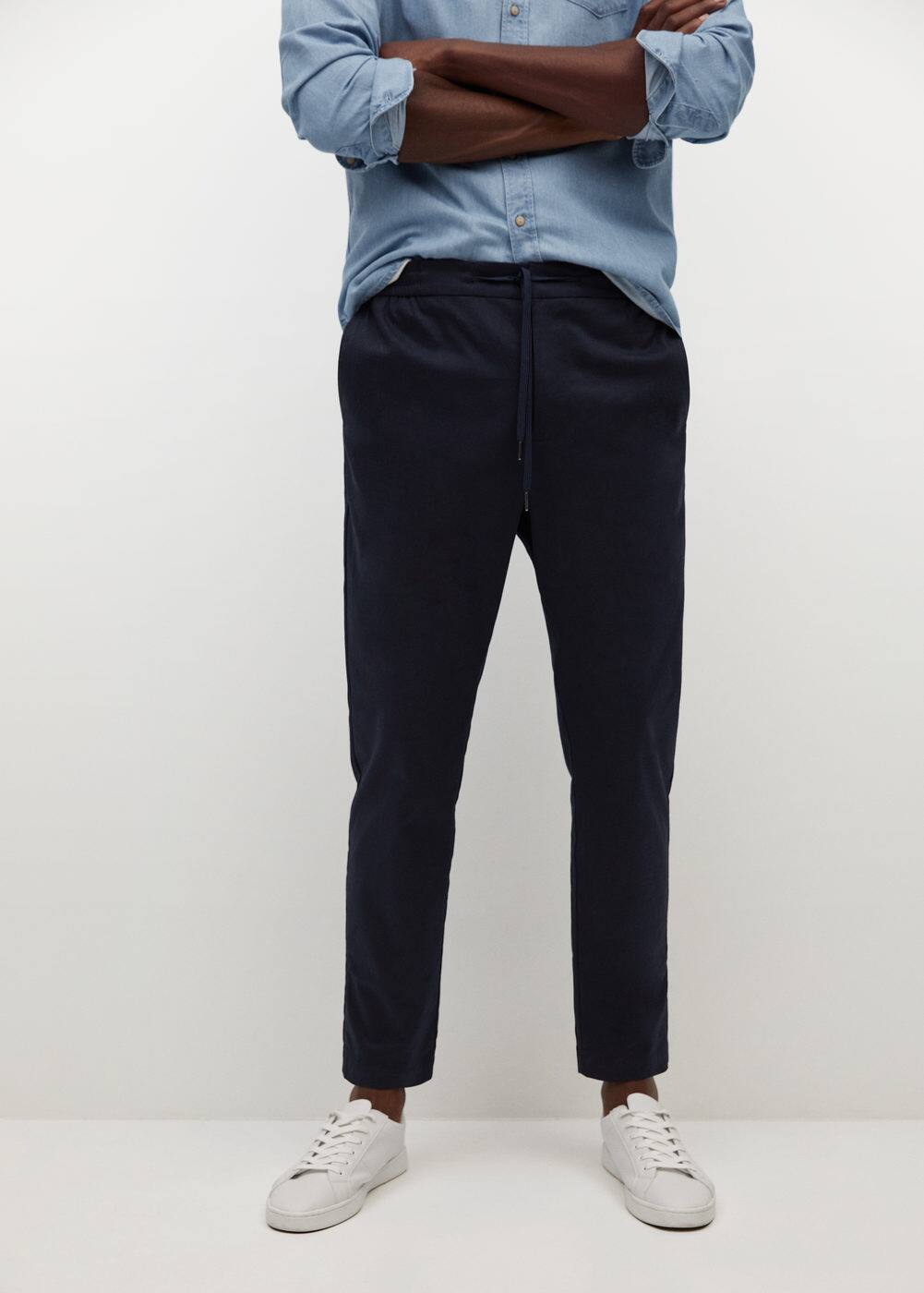 Cotton joggerstyle trousers Men Mango Man United Kingdom