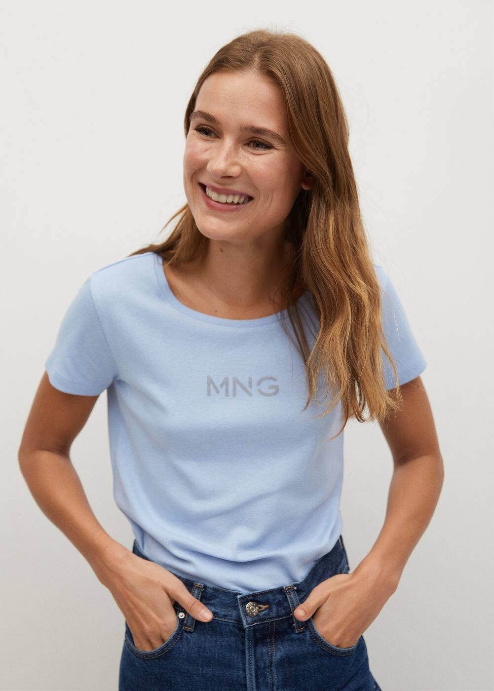 m-mnglog-h:camiseta algodon organico logo