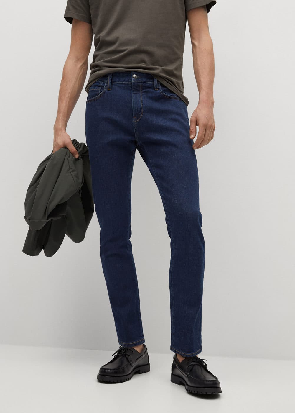 Tapered-fit lyocell tom jeans - Man | Mango Man Bermuda