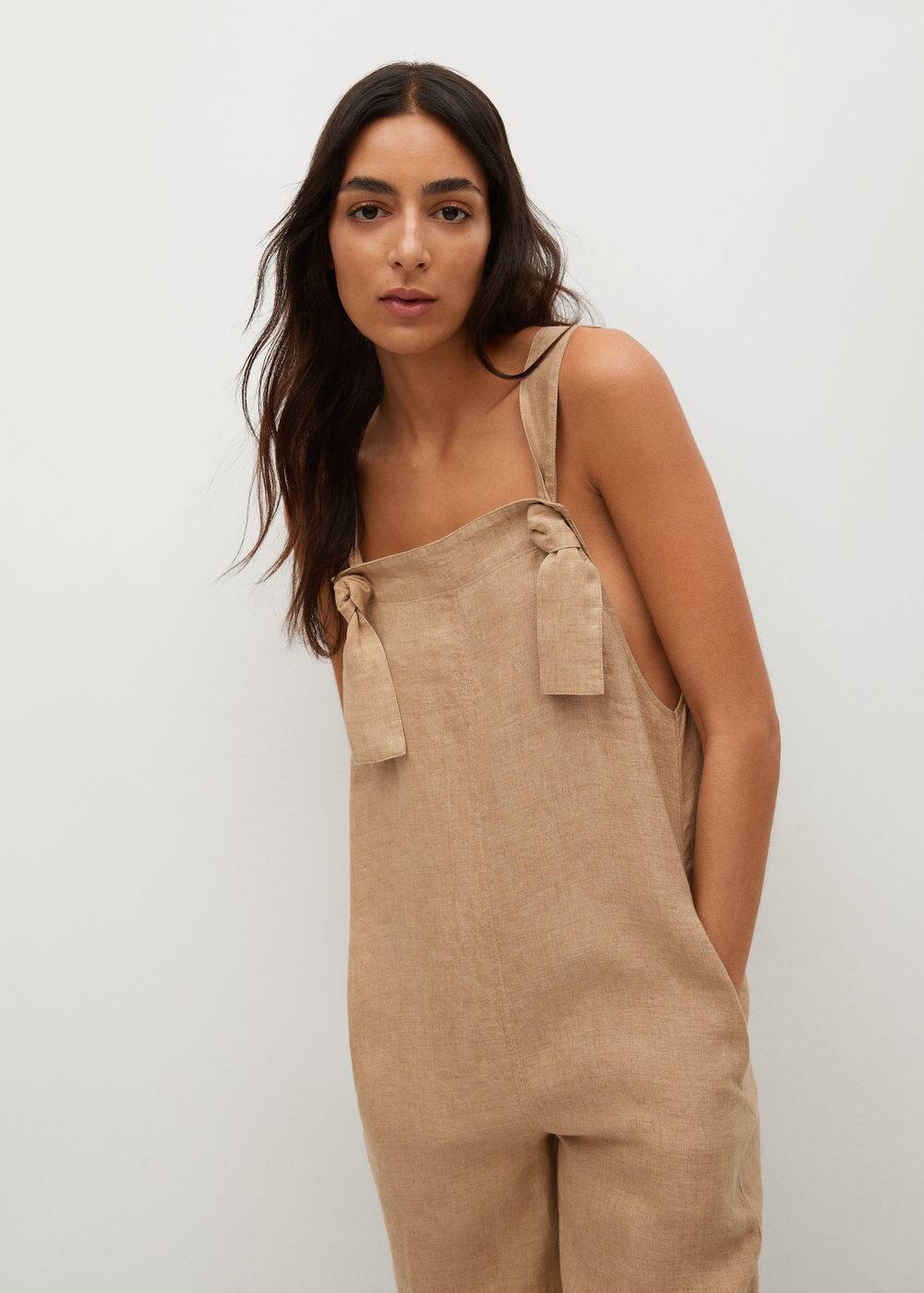 Combinaison 100 lin Femme MANGO OUTLET Monaco