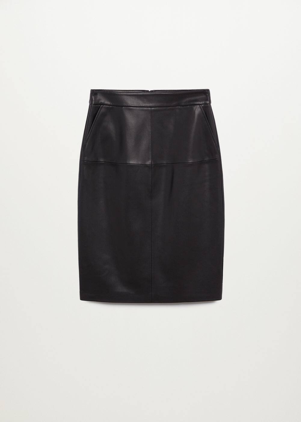 m-pencil:falda lapiz efecto piel