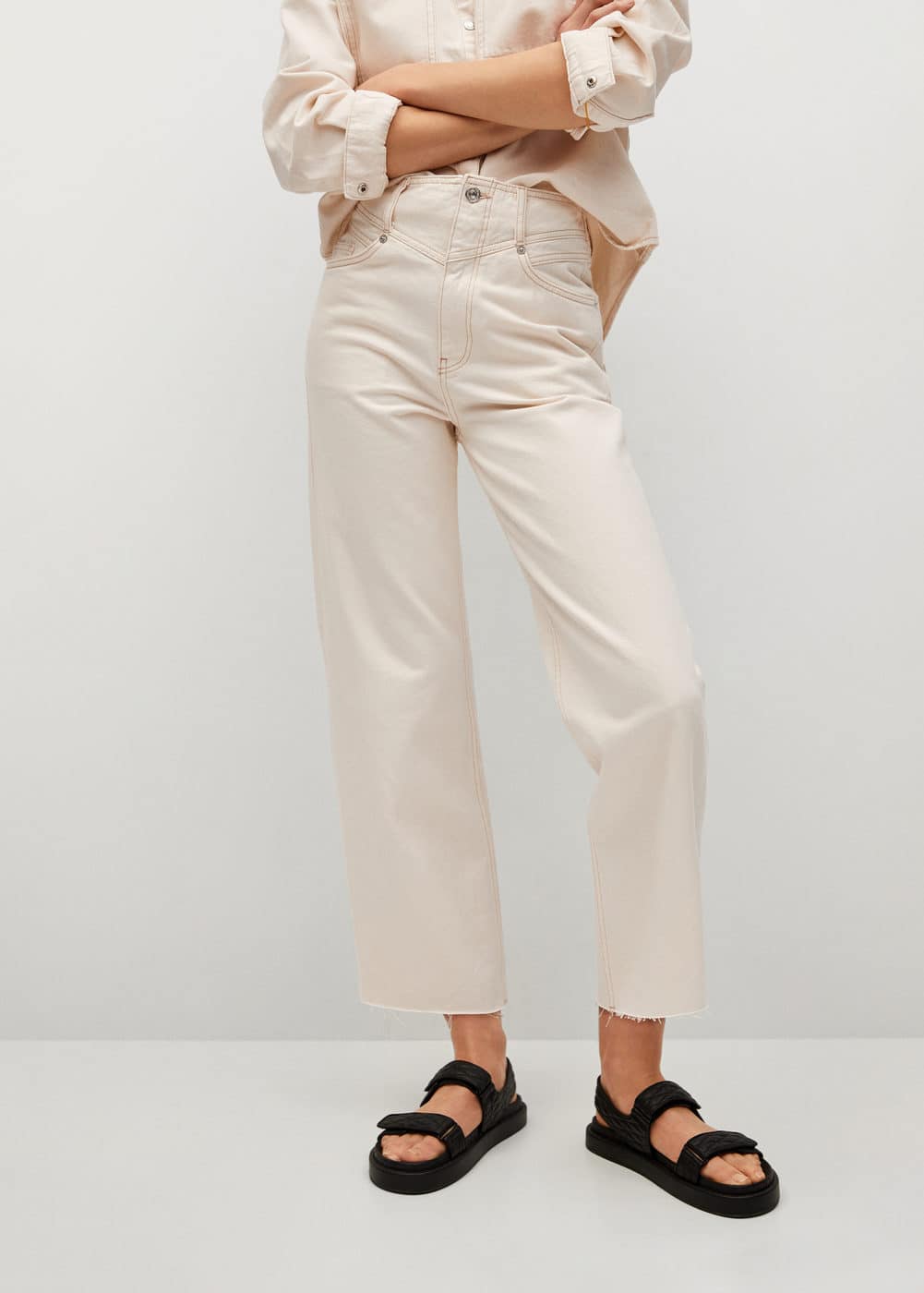 Cropped Wide Leg Jeans Women Mango Usa Cropped Wide Leg Jeans Women Mango Usa