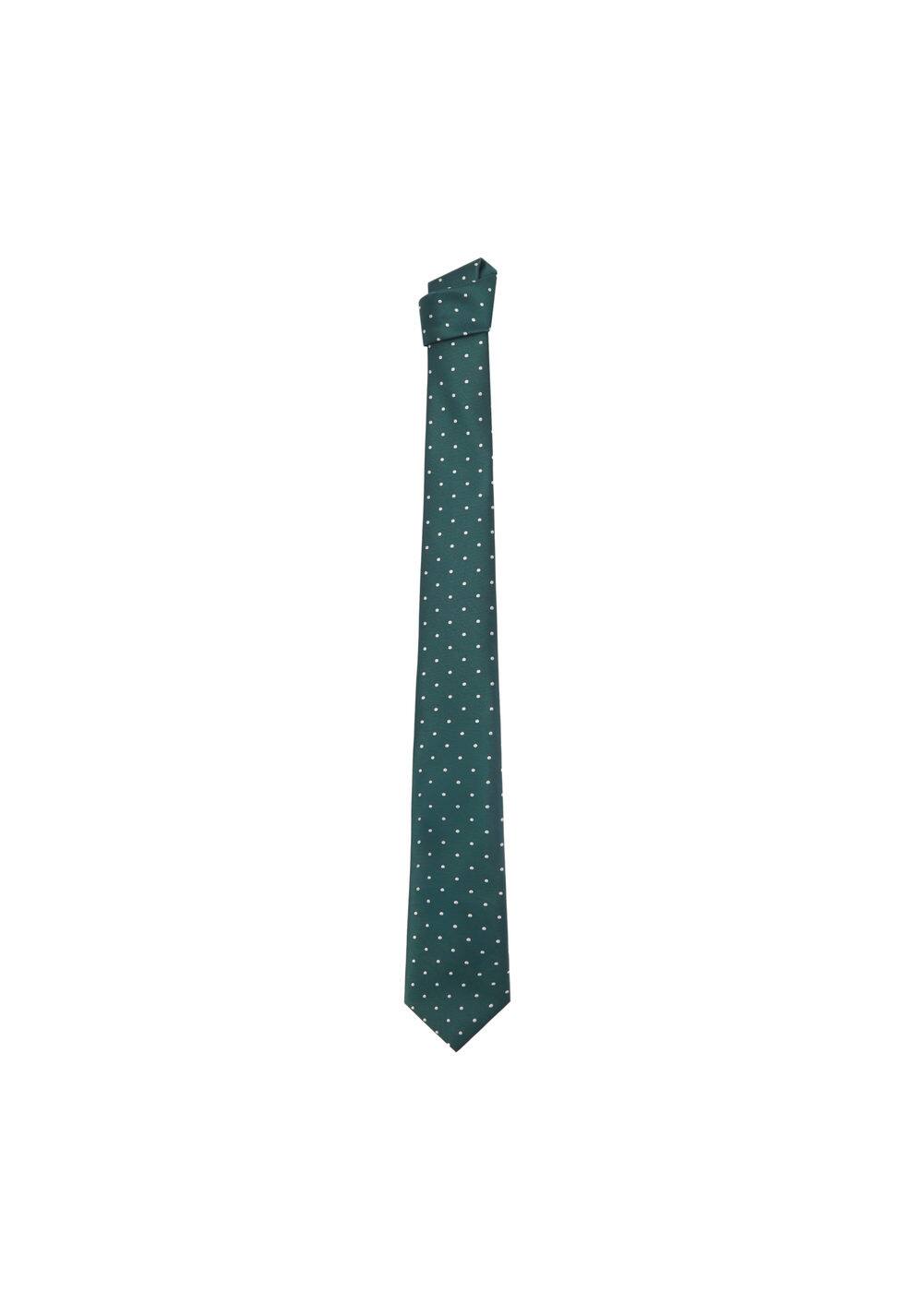 Polka-dot patterned tie