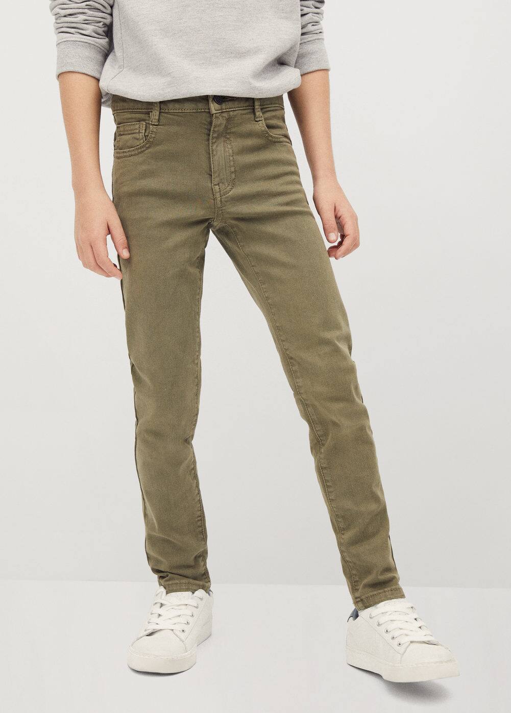 o-peru:pantalon slim fit algodon