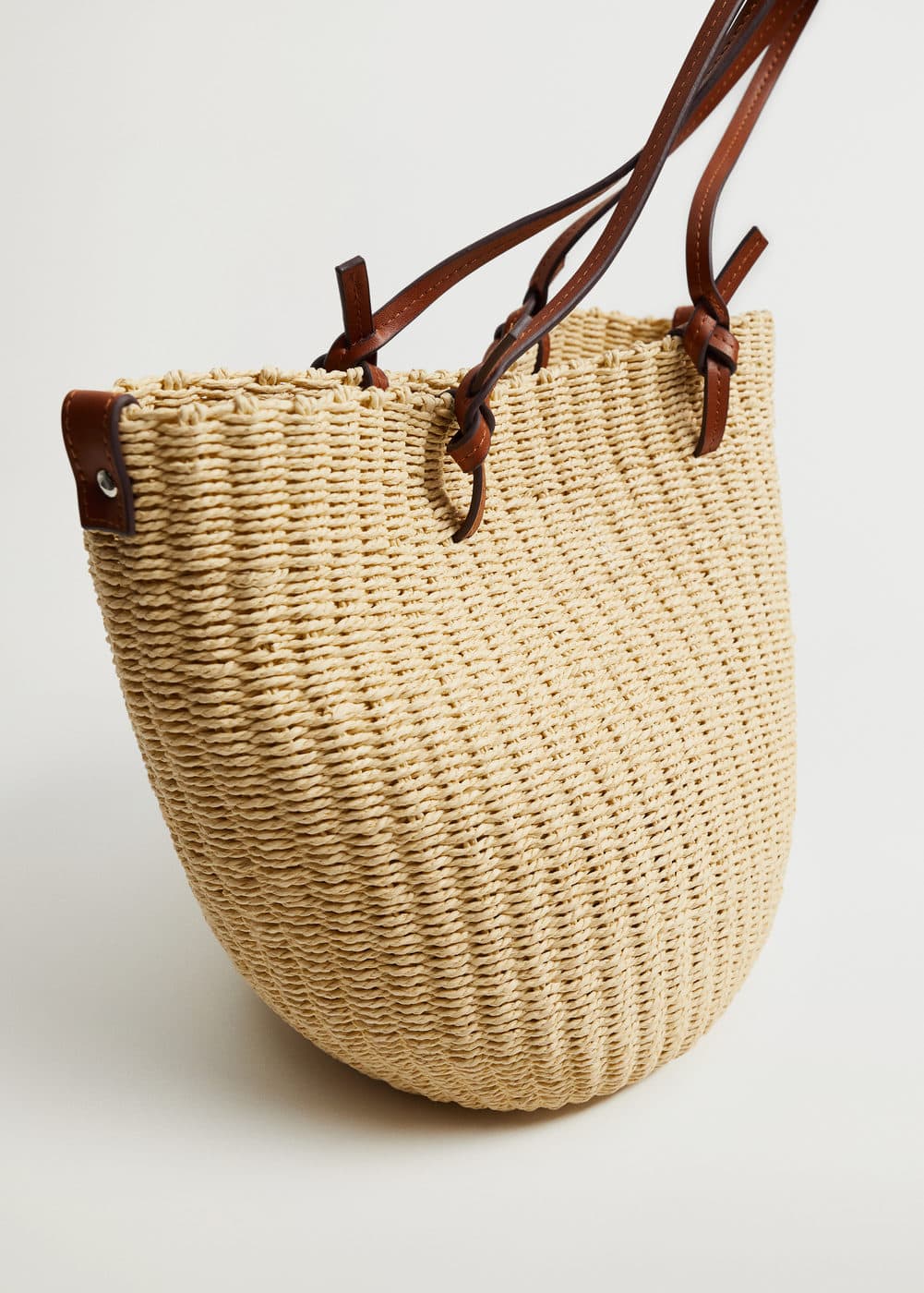 Mango Raffia basket bag