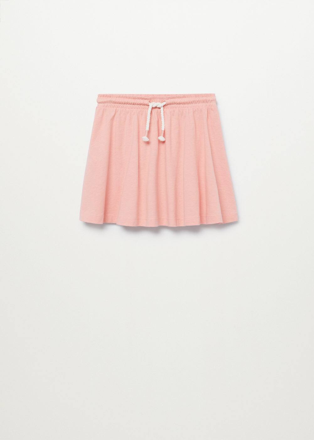 Cotton drawstring skirt Woman Mango Ireland