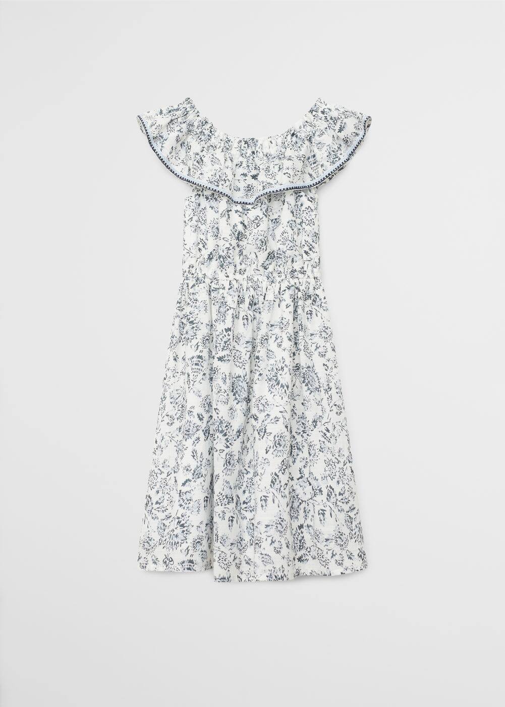 Ruffle printed dress Women Mango USA