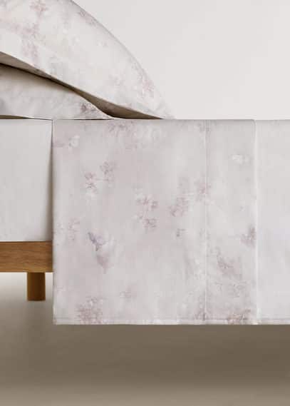 Mango Home Flat Sheet In Vert Forêt