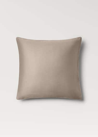 Mango Home 600-thread Sateen Cotton Pillowcase 60x60 Cm Light/pastel Grey