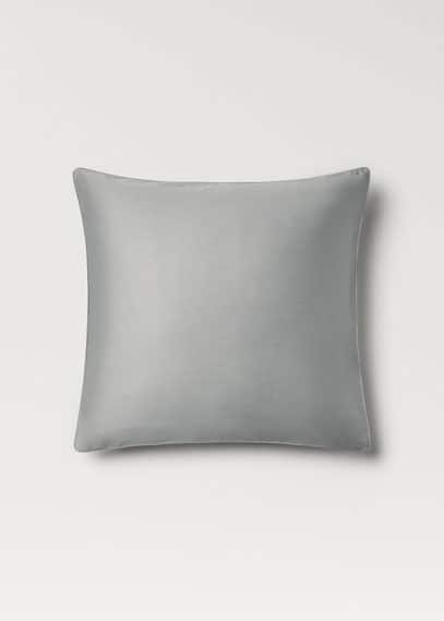 Mango Home 600-thread Sateen Cotton Pillowcase 60x60 Cm Light/pastel Grey