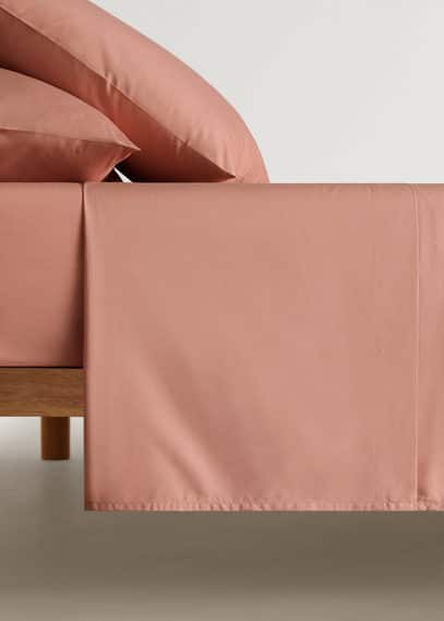Mango Home Flat Sheet In Pêche