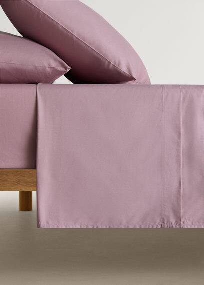 Mango Home Flat Sheet In Rose