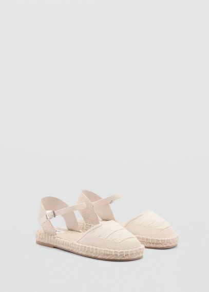 MANGO ESPADRILLES WITH BUCKLE CLOSURE SAND