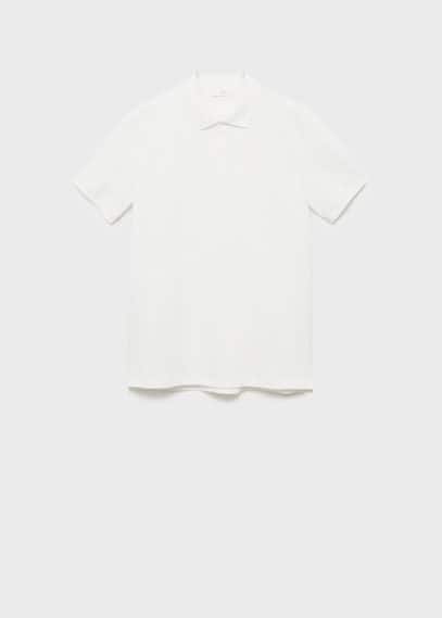Mango Teen Polo Shirt Off White In Blanc Cassé