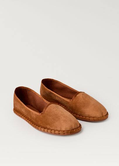 Mango Slippers Orange In Brown