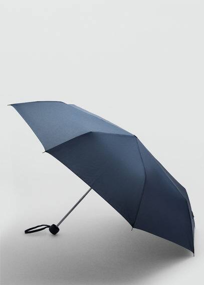 Mango Parapluie Pliant Uni Bleu Marine - Femme - Taille Unique - In Bleu Marine