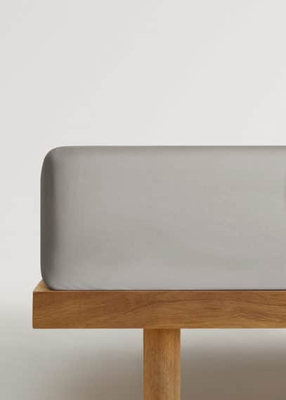 Mango Home Fitted Sheet Forest Green