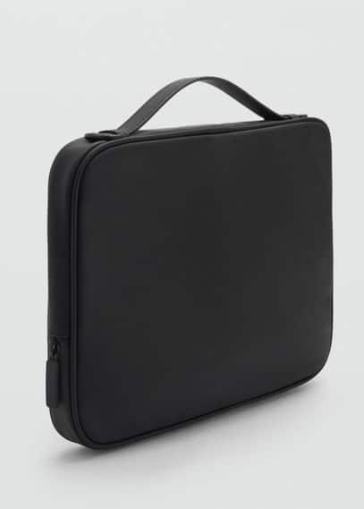 Mango Man Rubberised Laptop Sleeve Black In Black