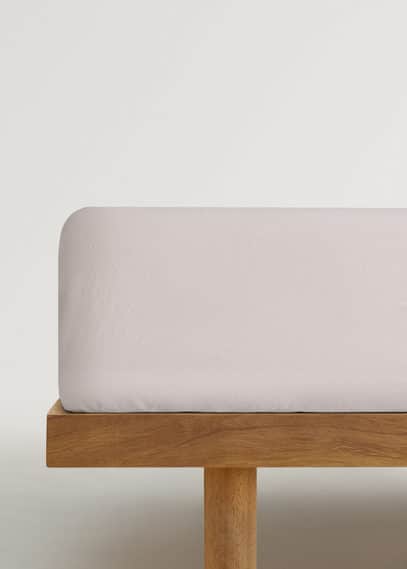 Mango Home Drap-housse Gris Clair/pastel - Home - Lit 90 Cm -