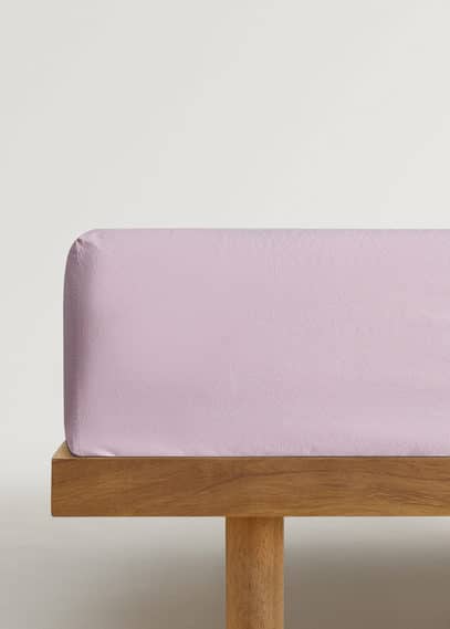 Mango Home Fitted Sheet Light Pink