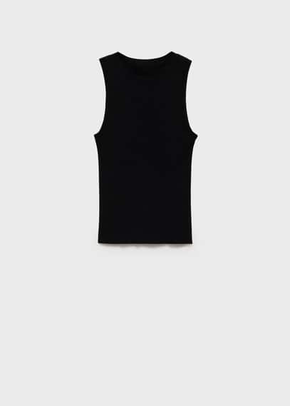 Mango Top Black In Black