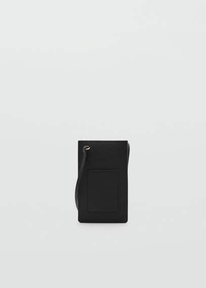 Mango Crossbody Mobile Case Black In Black