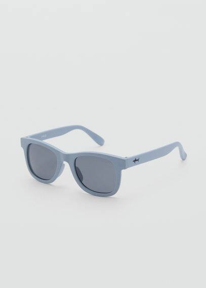 Mango Matte Frame Sunglasses Blue In Blue