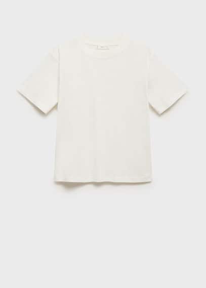 Mango Teen T-shirt Off White In Off White