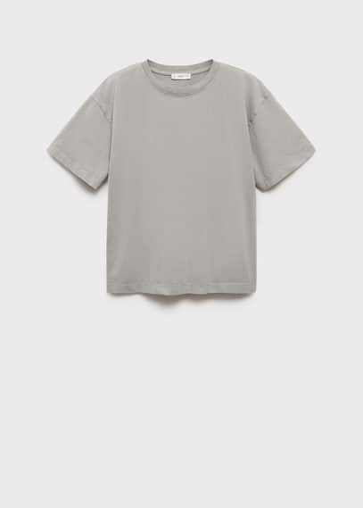 Mango Teen T-shirt Grey In Grey