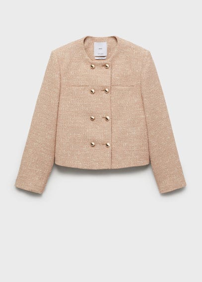 Mango Jacket Medium Brown In Medium Brown