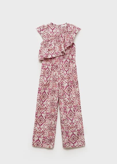 Mango One-piece Suit Pink In Pink