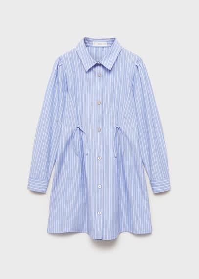 MANGO ROBE CHEMISIER À RAYURES BLEU - ENFANTS - 13-14 ANS - MANGO KIDS