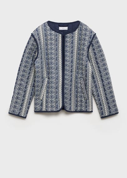 Mango Jacket Dark Navy In Dark Navy