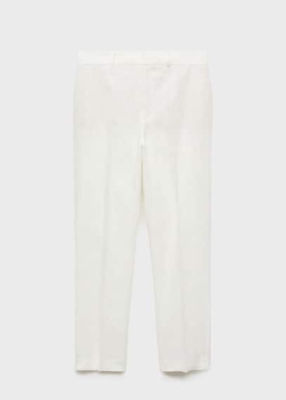 Mango Trousers Off White In Off White