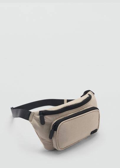 MANGO DUAL COMPARTMENT MONEY BELT ICE GREY