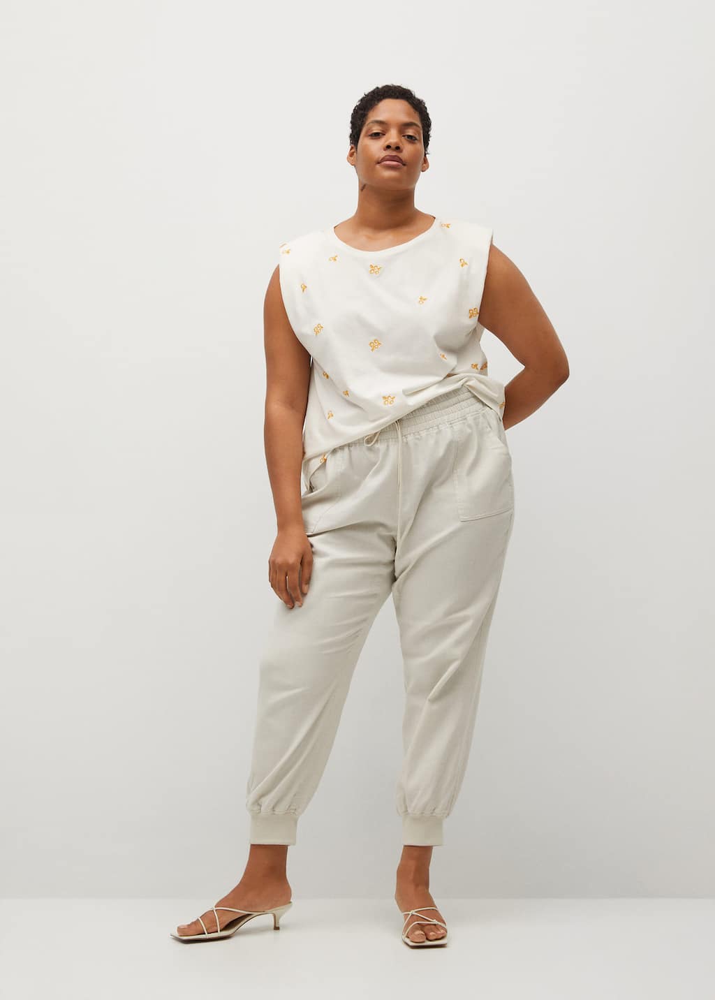 padded t shirt mango