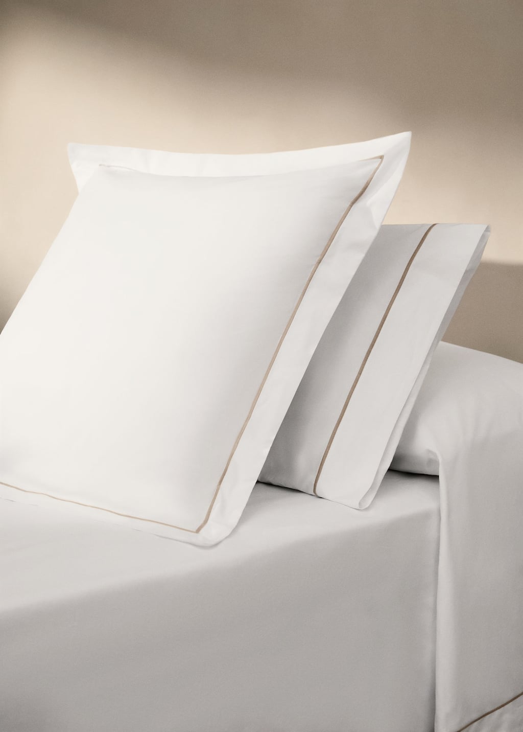 Mango Home Set Taie Dorei Marron Moyen - Home - 50x75cm -