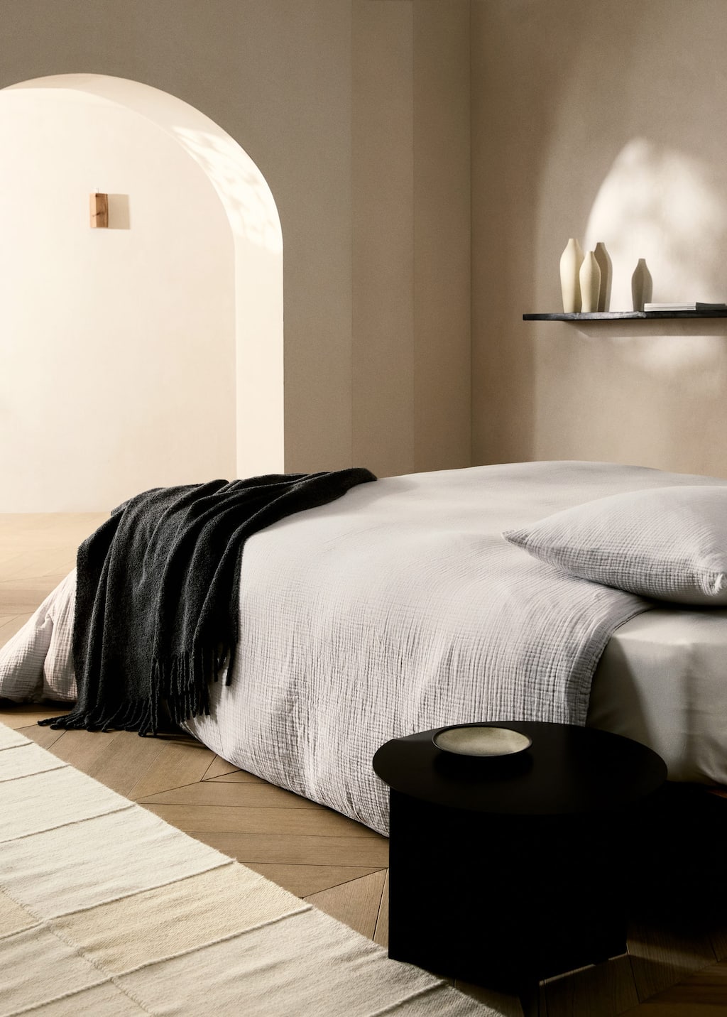 Mango Home Housse De Couette Coton Gaze Lit 90 Cm Gris Clair/pastel - Home - Lit 90 Cm -
