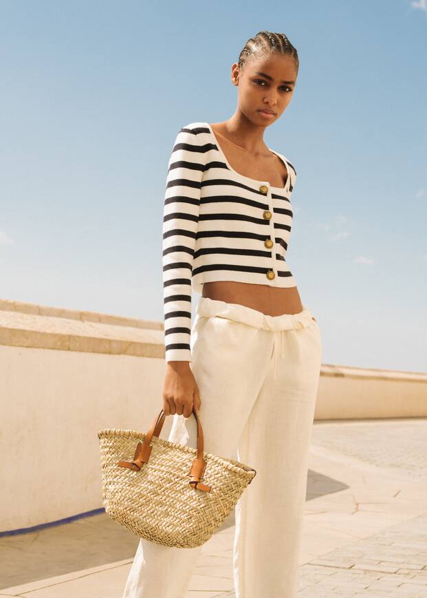 Mini kabelka typu košík se dvěma uchy - Celkový náhled