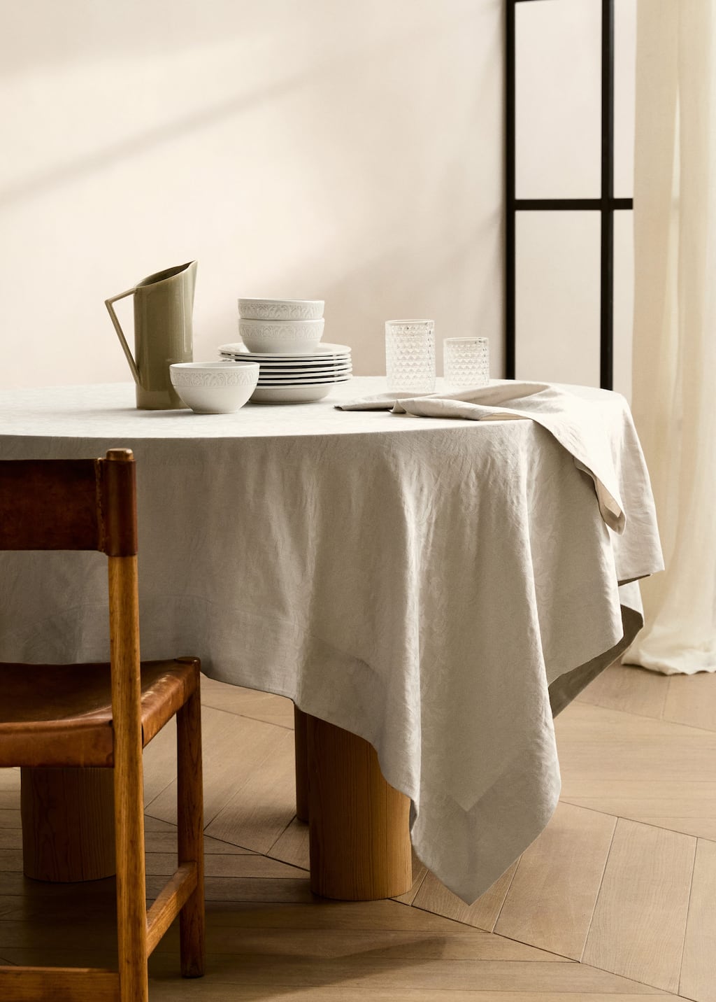 Mango Home Tablecloth Beige