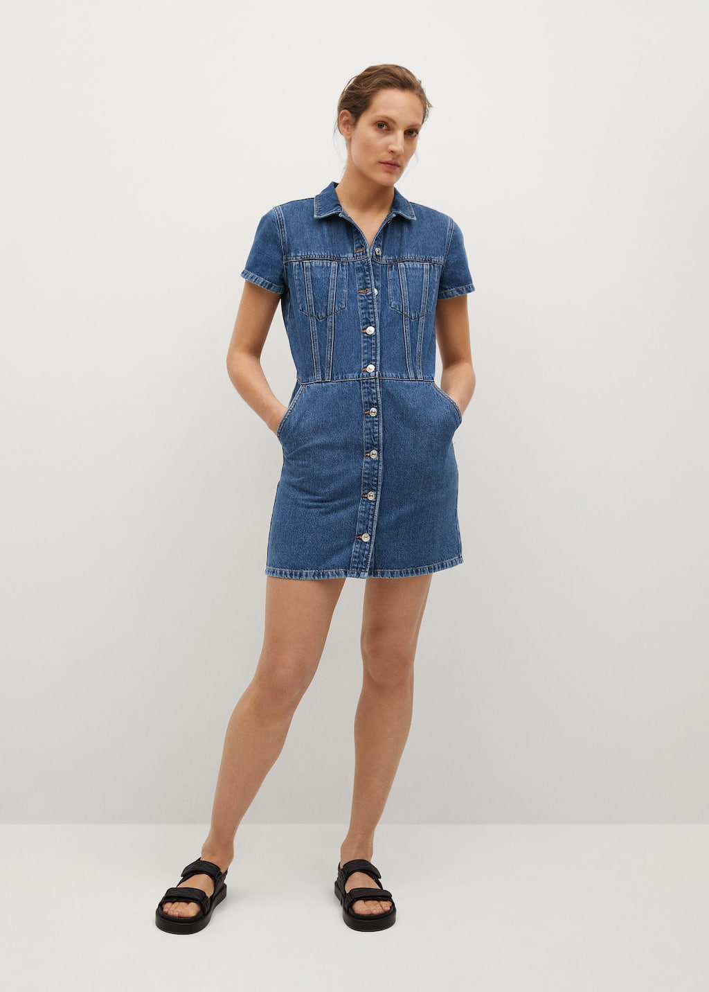 robe en jean mango