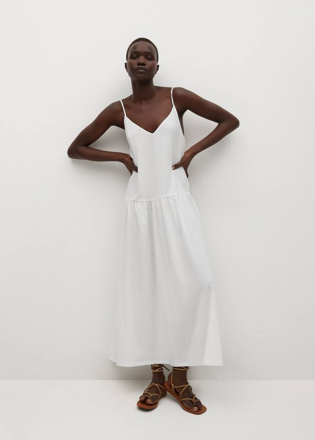 Φόρεμα ανάγλυφο μίντι - Γενικό πλάνο