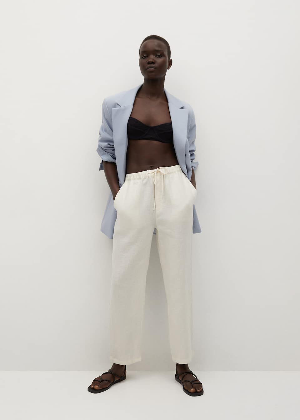 Pantaloni din in 100% - Plan general