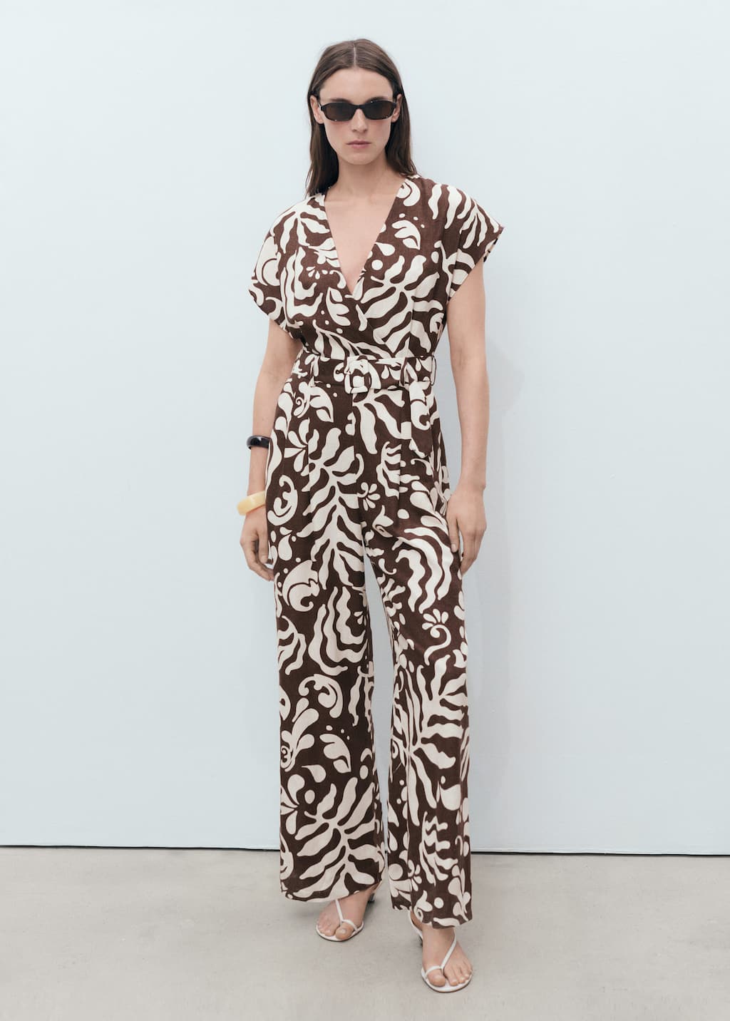 MANGO COMBINAISON MARRON - FEMME - XXL - MANGO