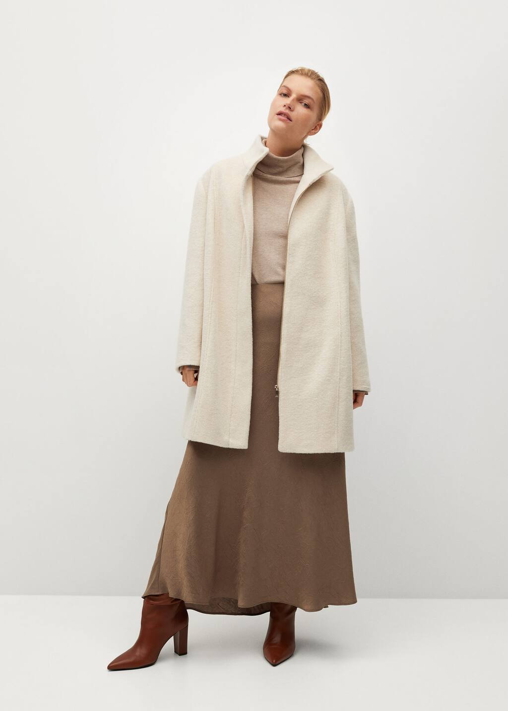 overcoat funnel neck